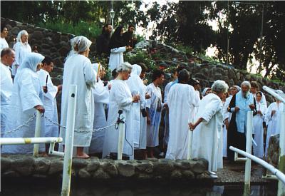 Pilgrims during the Blessing of Water (1)