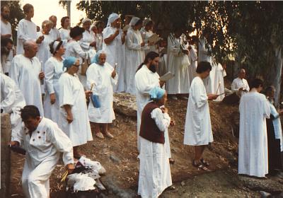Pilgrims during the Blessing of Water (3)