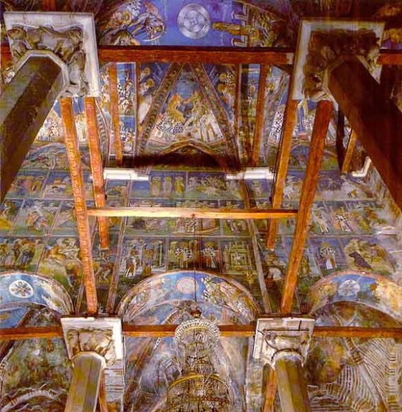 Narthex ceiling, Visoki Decani Monastery, Serbia, XIV Century