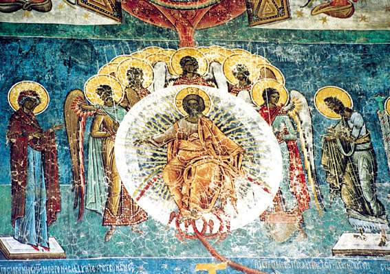 The Last Judgement (Deisis) - Voronet Monastery Fresco - Romania (6)