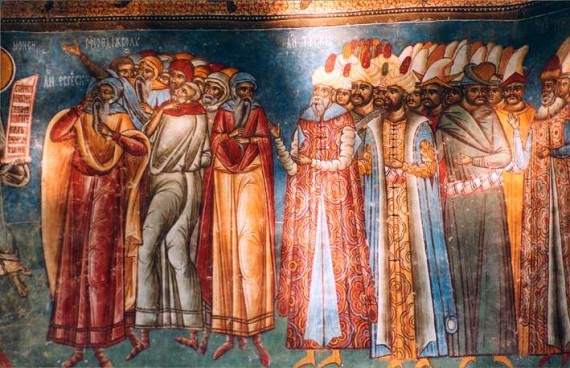 The Last Judgement (the turks) - Voronet Monastery Fresco - Romania (7)