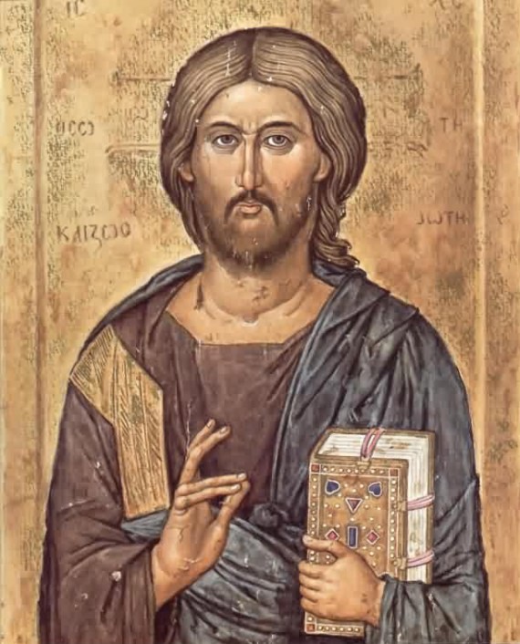 Pantocrator, Christ Savior and Life Giver - painted by Metropolitan Jovan Zograf (1384); Church of the Monastery of the Holy Transfiguration, Zrze - Prilep.