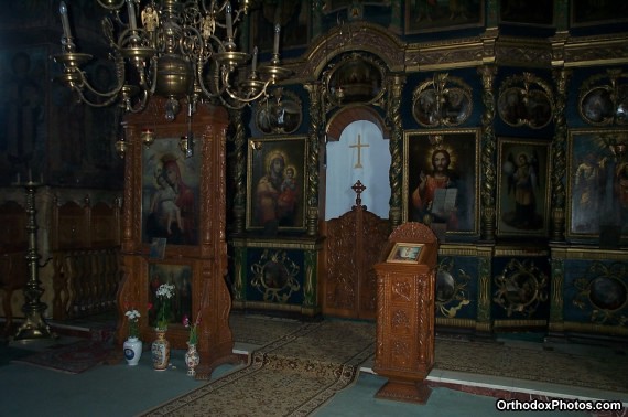 Inside the Church of the Cetatuia Monastery, Iasi, Romania (1)
