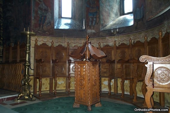 Inside the Church of the Cetatuia Monastery, Iasi, Romania (5)