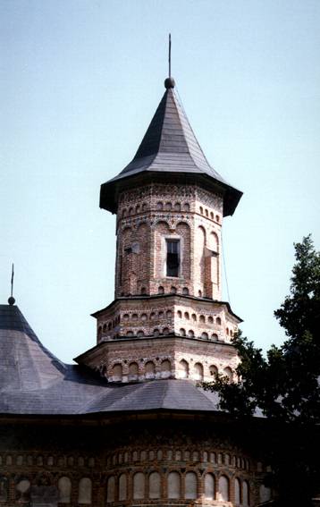 Detail of the spire - Neamt Monastery, Romania
