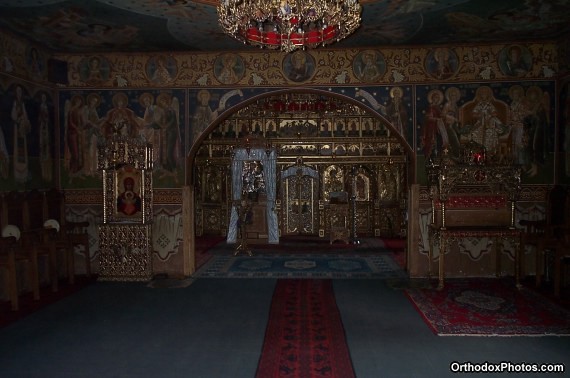 Inside the Church of the Petru Voda Monastery, Iasi, Romania (1)