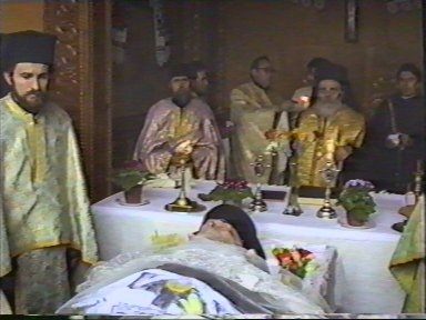 A funeral service for monk Nicolae - 2nd of April, 1989
