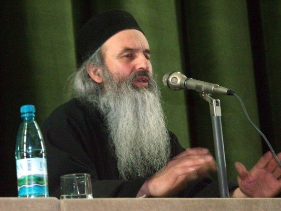 Fr. Rafail Noica talking at orthodox conference in Bucharest - November 2002 (5)