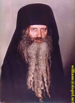 Blessed Seraphim in 1981. This is not a portrait, but was airbrushed to remove most of the original print - Copyright  The Blessed Seraphim Hermitage