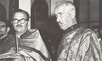 25. Fr Daniel Hubiak, Fr John Nehrebecki, Protodeacon Nicholas Polyanski at the Vigil on Saturday August 8, 1970