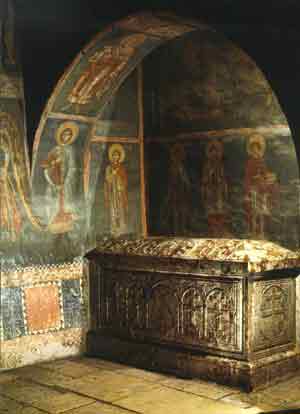 The tomb of Archbishop Daniel - 14th century, Pec, Serbia