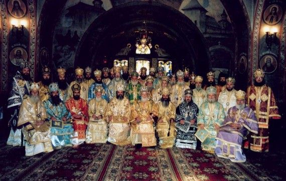 The members of the Holy Synod of the Romanian Orthodox Church (BOR) - March, 2003