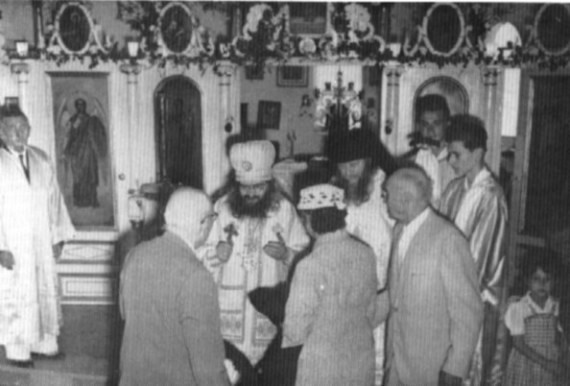 Tunis, 1955, with Hieromonk Mitrofan, at the consecration of the Church of the Resurrection