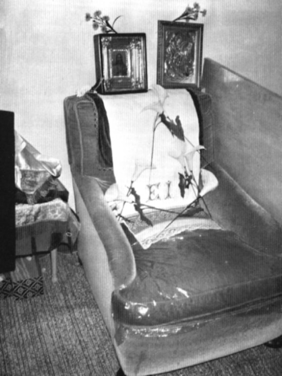 The chair in which Archbishop John died. St. Nicholas Parish House, Seattle, Washington