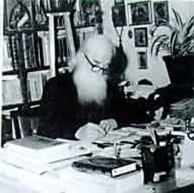 St. Justin Popovich writing...