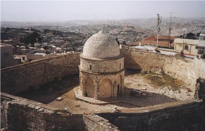 View of the Chapel of Ascension from the Mount of Olives Hotel