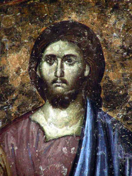 Eternal beauty of Christ - fresco 13th century, Sopocani Monastery, Serbia