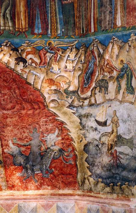 The Last Judgement - Voronet Monastery Fresco - Romania (3)