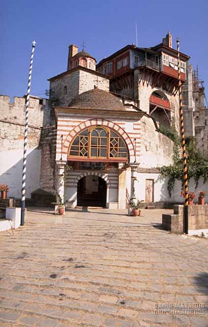 The entrance of the monastery
