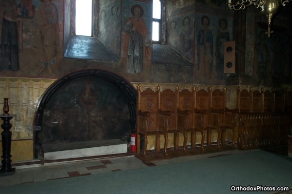 Inside the Church of the Cetatuia Monastery, Iasi, Romania (6)