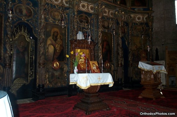 Inside the Church of the Galata Monastery, Iasi, Romania (1)