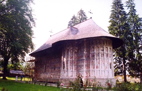 South-east view - Humor Monastery, Romania