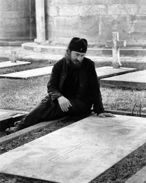 In the graveyard, Visoki Decani Monastery, Serbia