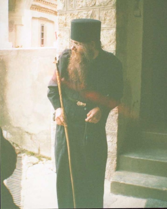 A monk in prayer