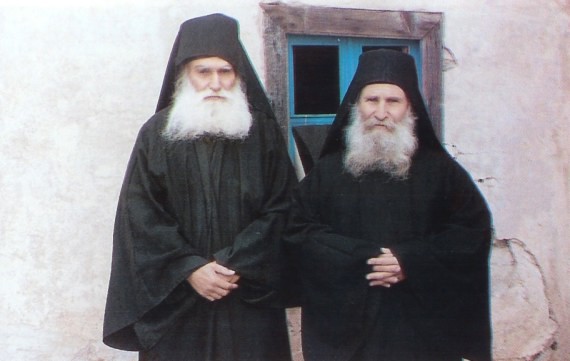 Abbot Ephraim together with Elder Joseph, the spiritual father of the Vatopedi Monastery