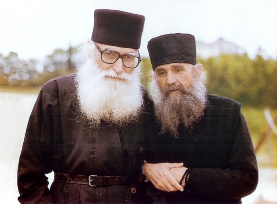 Abbot Ephraim together with Father Epraim, ex-abbot of the Filotheu Monastery