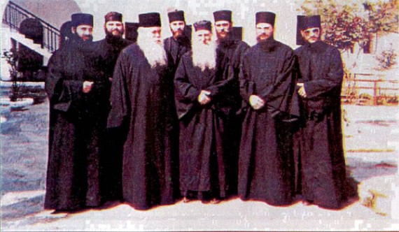 Together with Abbot Alexey and the fathers of the Xenofont Monastery, Mount Athos