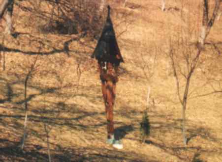 A cross built in the memory of Monk Nicolae