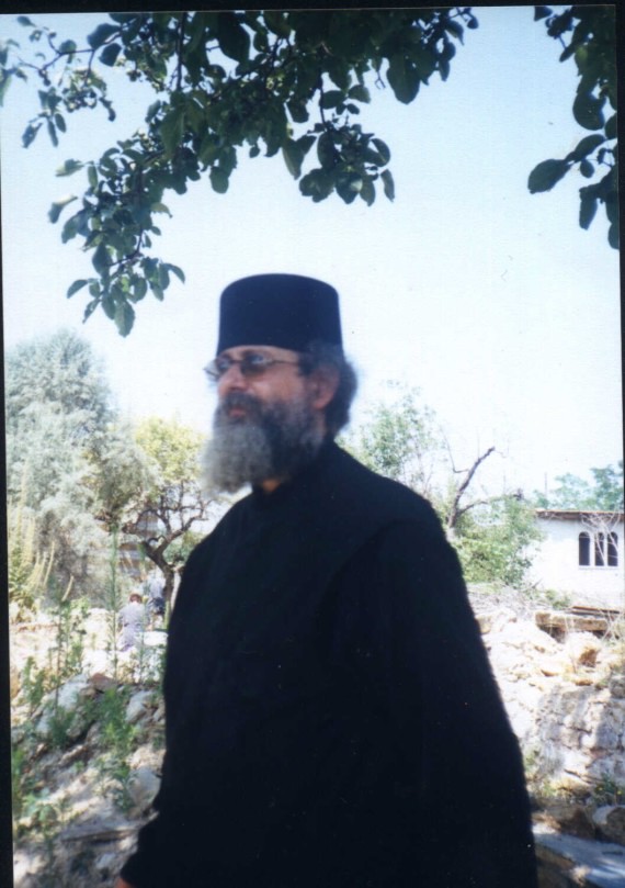 Fr. John (Jelenkov), near ruins of Zociste Monastery, near Orahovac
