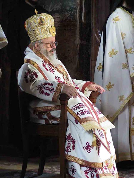 Bishop Artemy in the Visoki Decani Monastery, Serbia