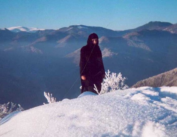 An isolated nun - Romania (1)