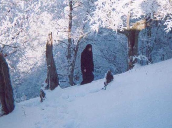 An isolated nun - Romania (2)